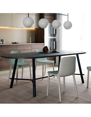 Chaise Freya dans une salle à manger, salle de pause, réunion - plastique et tissu design moderne