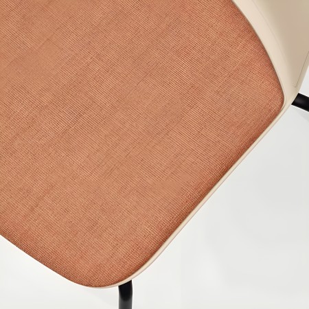 Relief 4 Legs – chaise avec piètement en acier et assise tissu moelleuse