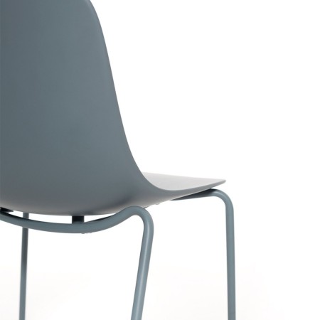 Chaise empilable Pure Loop Mono pour restauration ou salle de réunion - bleu