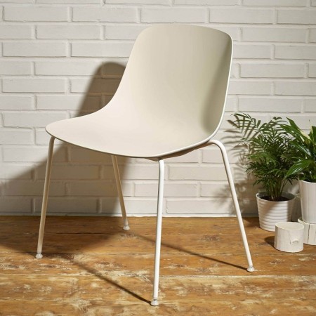 Chaise de terrasse résistante aux intempéries en acier peint et plastique Pure Loop Mono