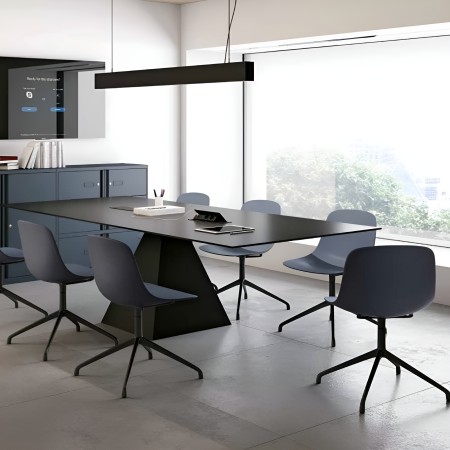 chaise pivotante design en plastique Pure Loop Mono – beige 2