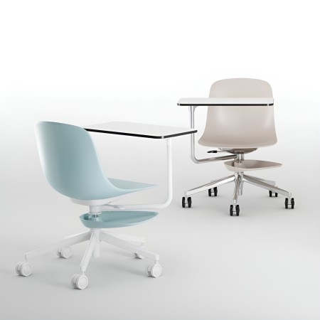 Chaises de formation modernes mobiles colorées - Pure Loop Edu