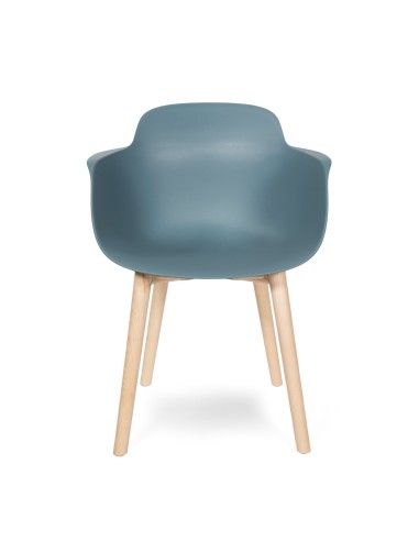 Chaise en plastique et bois Sicla - salle d'attente, bureau