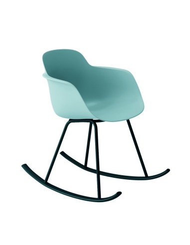 Chaise en plastique et acier à bascule pour coin jeu en salle d'attente, coin lecture enfant - Sicla