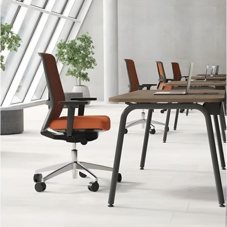 Bureaux individuels & bench modulables design – ROUND