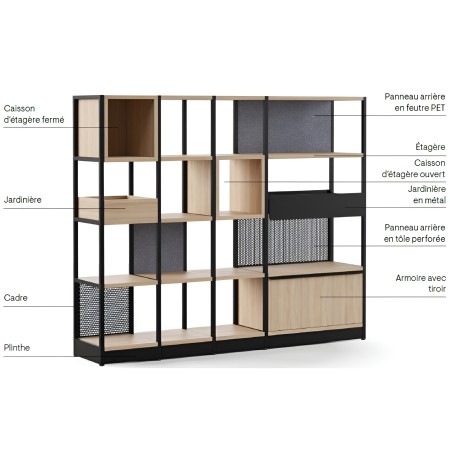 Etagère avec différentes options au choix COMBUS