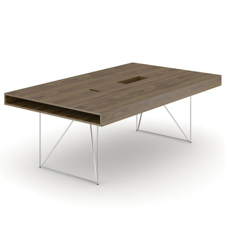 Table de réunion avec plateau épaisseur 120 mm (8 places) AIR