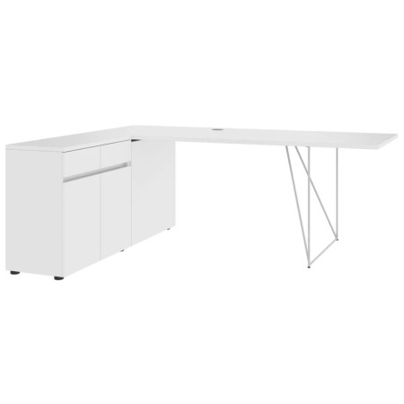 Grand bureau direction avec rangement et armoire intégrée élégante AIR