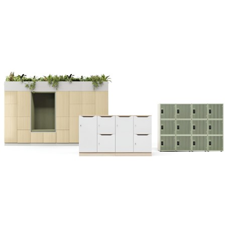 Casiers CHOICE modulaires avec serrure électronique – rangements bureau sécurisés
