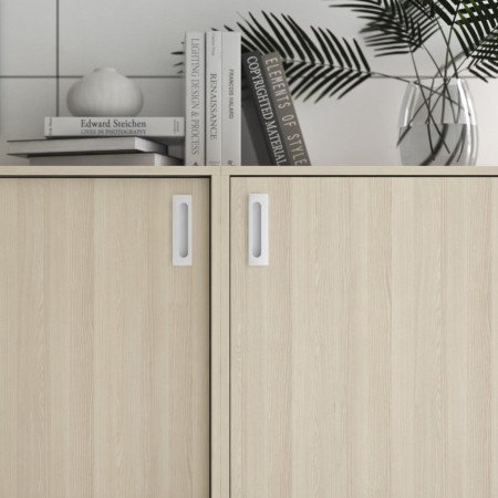 Armoire avec poignées encastrées design CHOICE bois clair