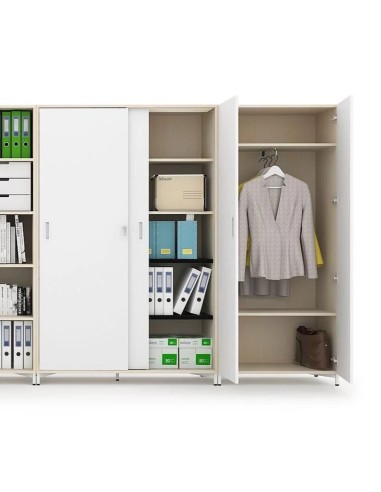 Armoires de rangement CHOICE avec dossiers, classeurs et penderie intégrée