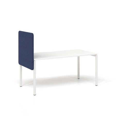 Bureau avec écran acoustique bleu latéral DESK 760