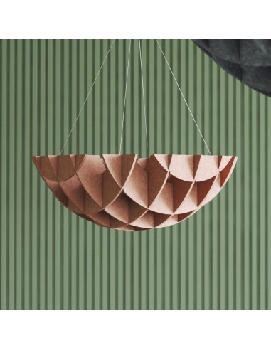 Nuage acoustique suspendu design pour plafond en feutre coloré Acoustic artwork