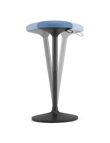 Tabouret ergonomique WOBBY réglable en hauteur avec assise rembourrée