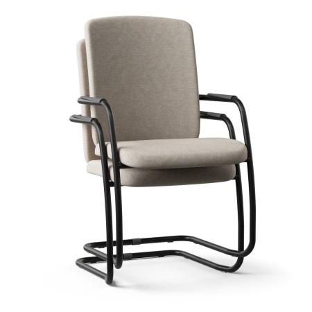 Sièges empilables jusqu'à 6 unités, dossiers haut pour conférence