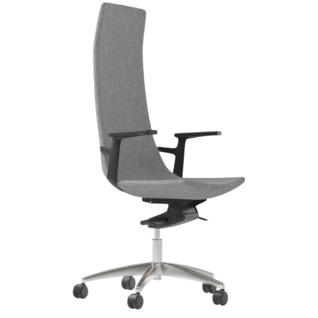 Chaise de direction North Cape avec accoudoirs plastique dans un bureau moderne