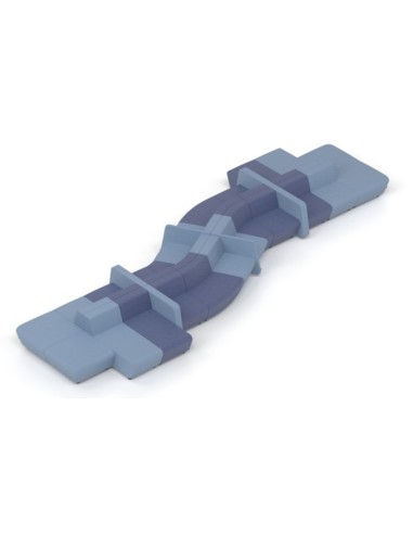 Canapés en système modulaire pour espace de détente