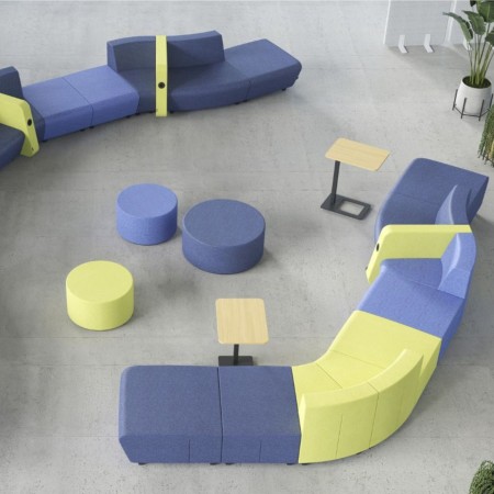 Exemple d'agencement d’îlot SOFT ROCK en environnement professionnel