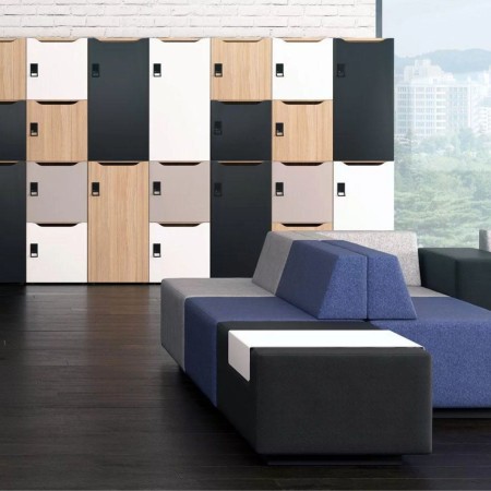 Canapé modulaire design JAZZ Chill Out dans un espace d’accueil