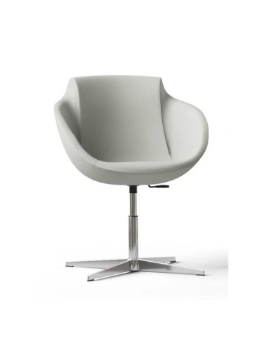 Modèle Tula finition gris clair sur base étoile fixe en métal – Tula