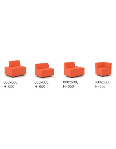 Dimensions des poufs avec dossier