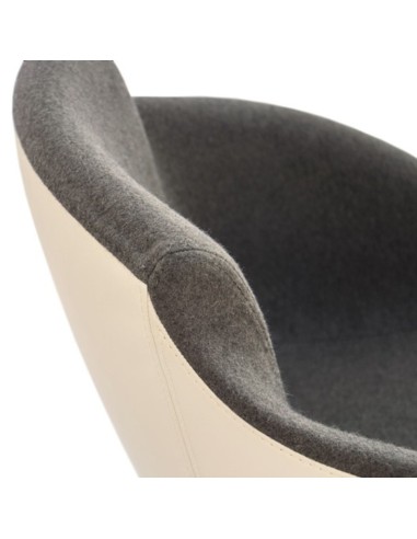 Zoom sur les détails couture et revêtement tissu du fauteuil Tula – Tula