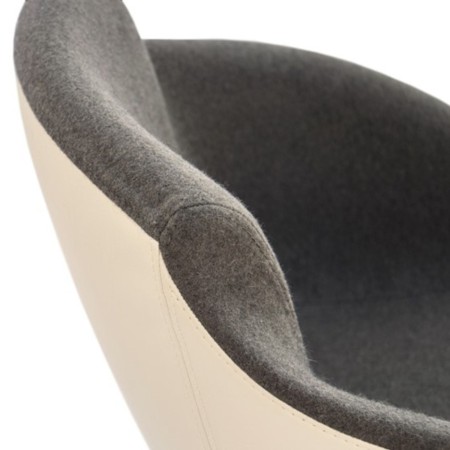 Zoom sur les détails couture et revêtement tissu du fauteuil Tula – Tula