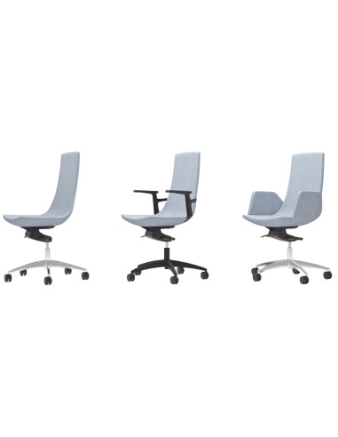 Chaises de bureau avec dossier mi hauteur - North Cape 