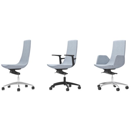 Chaises de bureau avec dossier mi hauteur - North Cape 