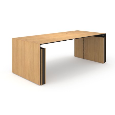 Bureau assis debout en placage MOTION EXECUTIVE