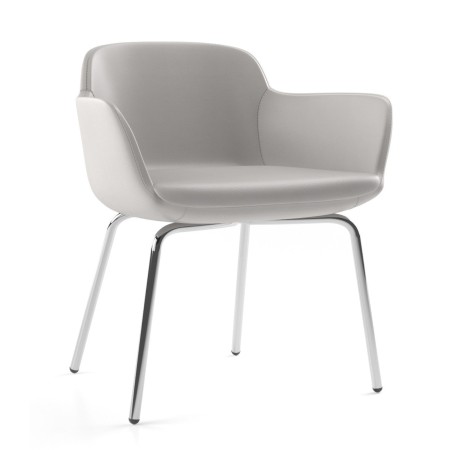 Siège de réunion en tissu avec accoudoirs - Danae