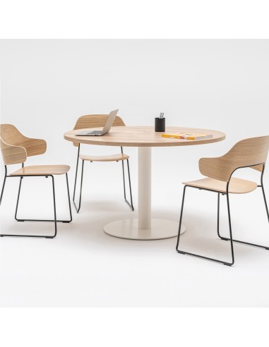 Table de réunion ronde pour 4 personnes