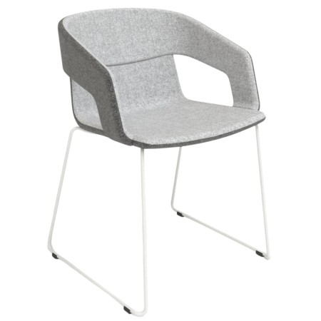 Chaise de réunion TWIST&SIT avec piètement luge