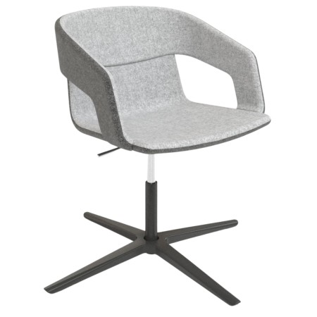 Chaise de réunion TWIST&SIT avec piètement étoile