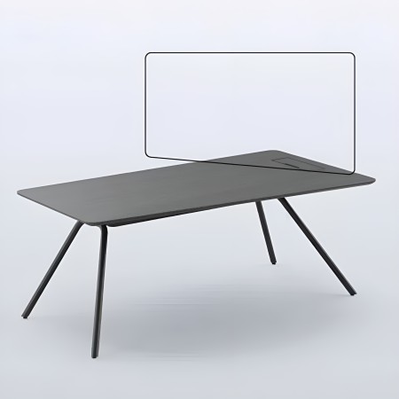 Bureau avec l'un des côtés du plateau rétrécis ARQUS