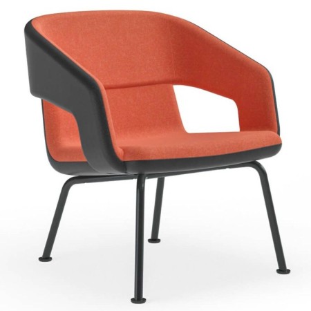 Plusieurs chaise lounge dossier bas rembourrée – TWIST&SIT Soft