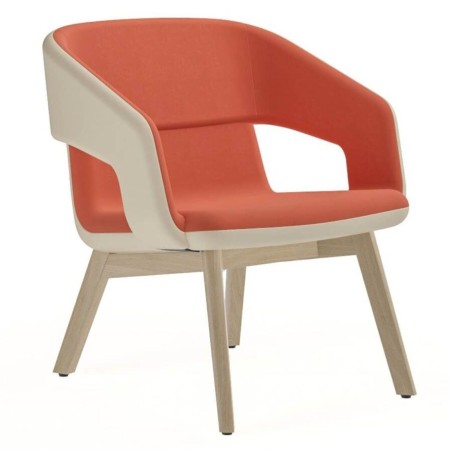 Fauteuil pivotant lounge sur base étoile fixe – TWIST&SIT Soft