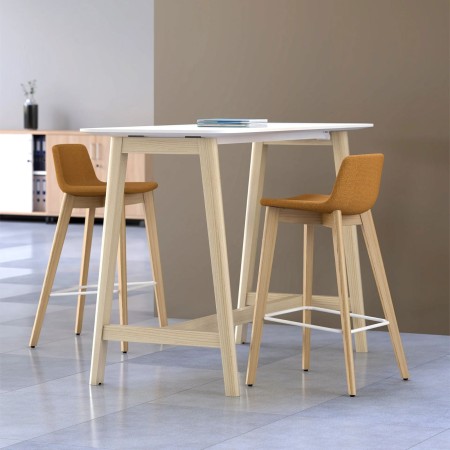 Tabouret haut pour plan de travail hauteur cuisine TWIST&SIT avec assise colorée confort