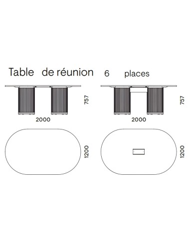 table PARTHOS ronde beige – mobilier collaboratif pour réunion, coworking
