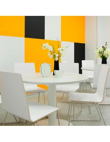 Chaises Moon Wood pour visiteur et réunion - style épuré et moderne