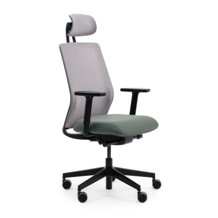 Siège de bureau Milla Plus avec repose tête et accoudoirs