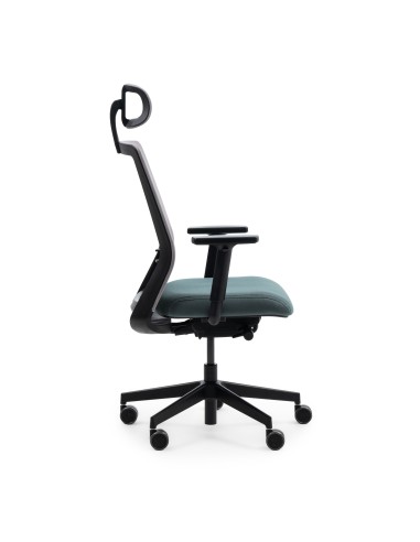 Siège de travail assise confort verte avec repose tête