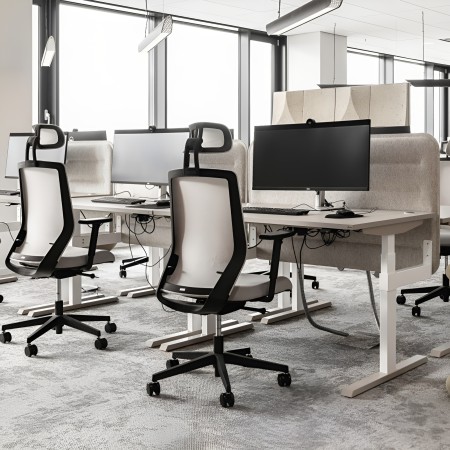 Chaise de travail pour bureau avec appui de tête Milla Plus 2