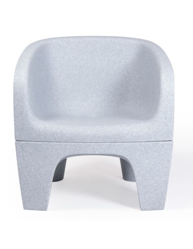 Fauteuil Gummy Bear en plastique recyclé rose clair, vue arrière – Gummy Bear