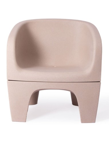 Fauteuil Gummy Bear en plastique recyclé bleu clair, vue latérale gauche – Gummy Bear