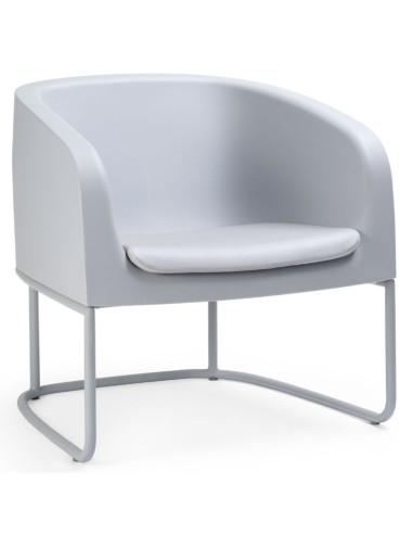 Fauteuil Gummy Bear en plastique recyclé blanc, vue latérale gauche – Gummy Bear