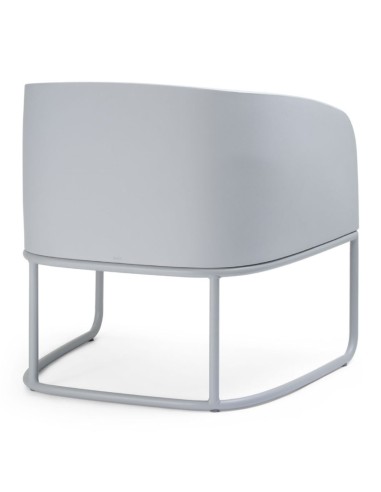 Fauteuil Gummy Bear en plastique recyclé blanc, vue latérale droite – Gummy Bear