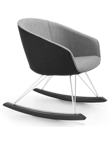 Fauteuil Ox:co noir avec base à bascule design – Ox:co