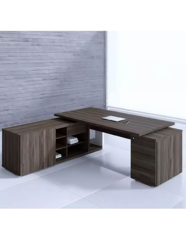 Bureau de directeur avec rangement et caisson - Mito - MIT1KD - MIT2KD - MDD