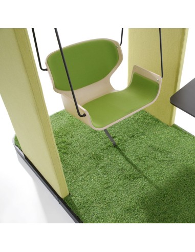 Social Swing vert avec assises face à face – Social Swing